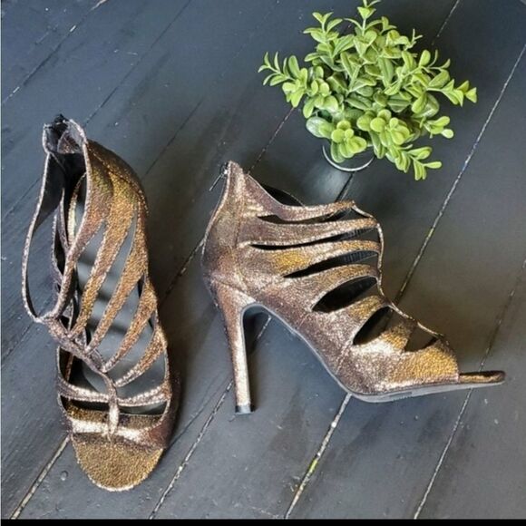 Lane Bryant Glitter Heels - Picture 1 of 8